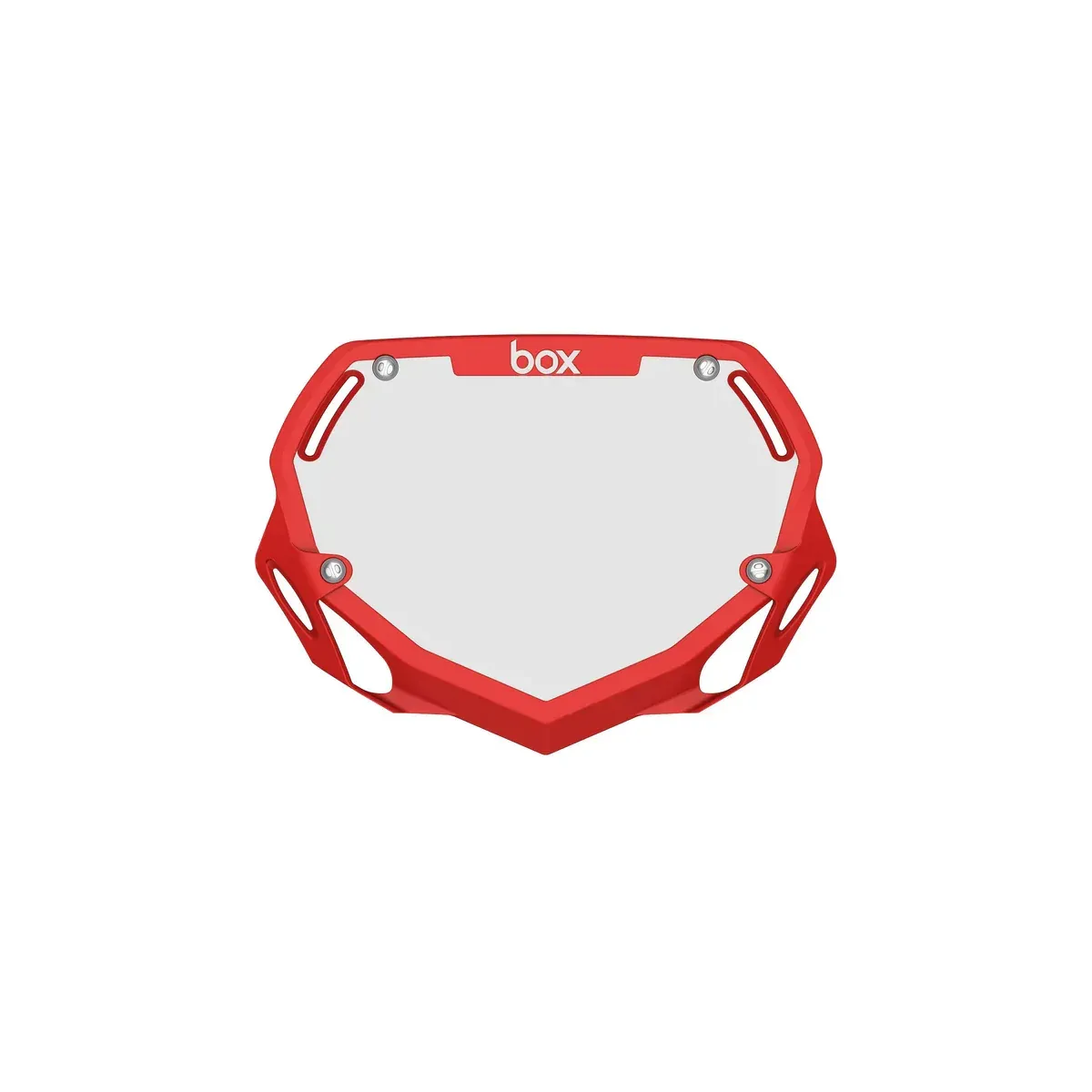 Box Two Number Plate Red